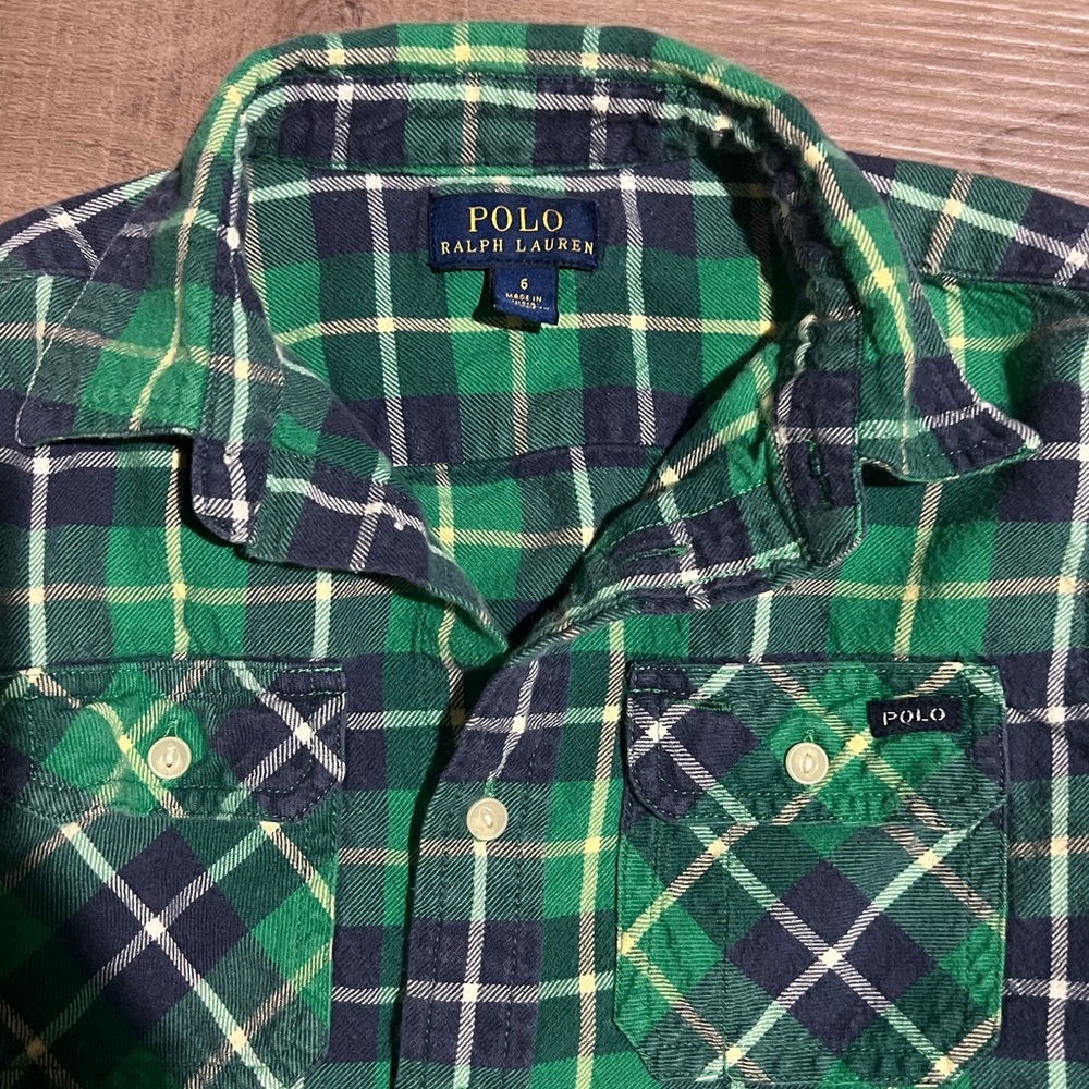 Polo Ralph Lauren button down plaid - Picture 2 of 3